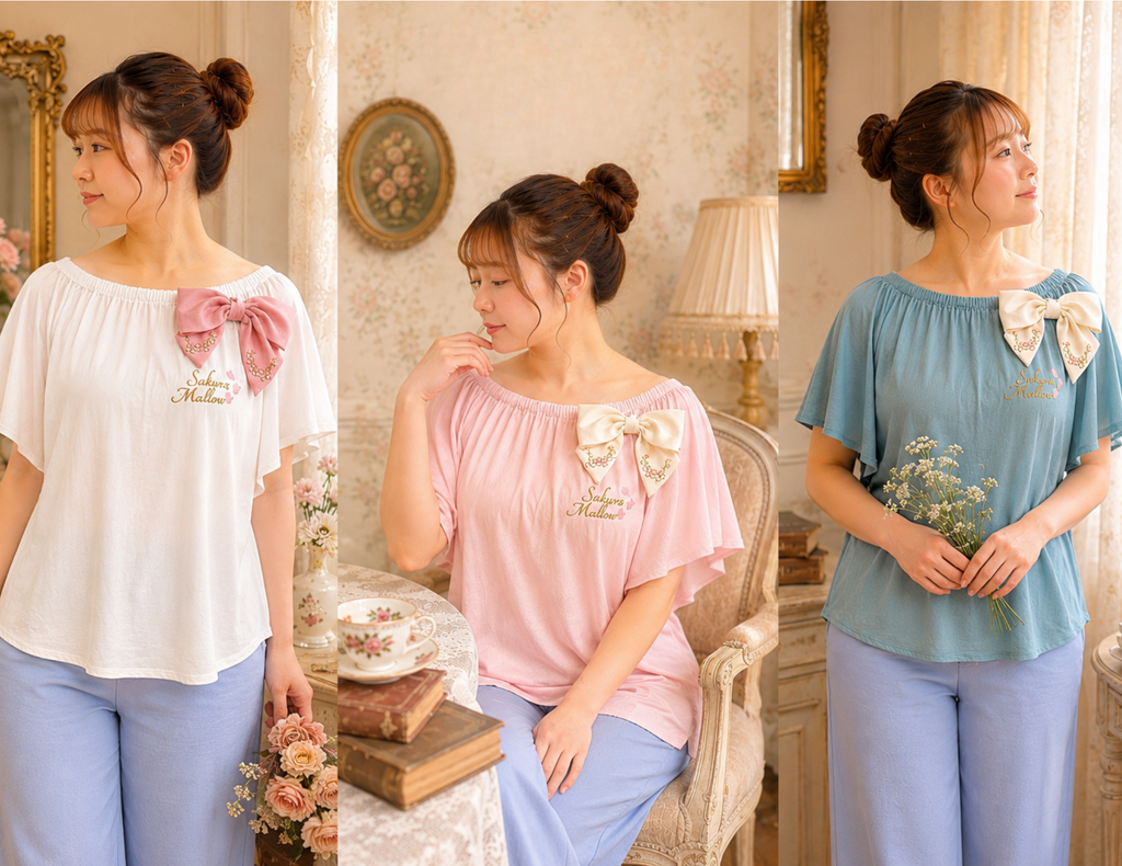 Sakura  2wayリボンTee