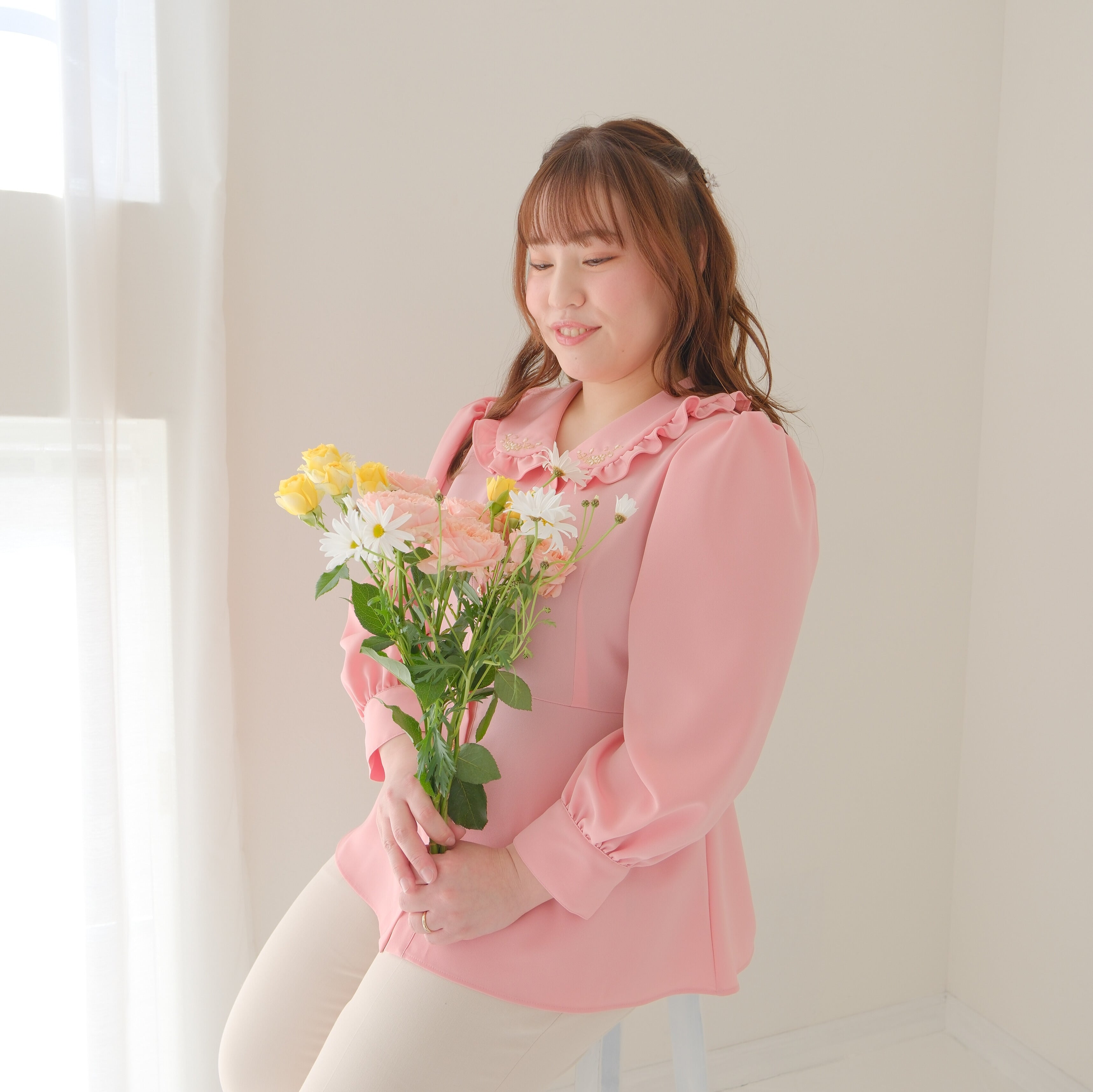 Sakura Bloomフリルブラウス